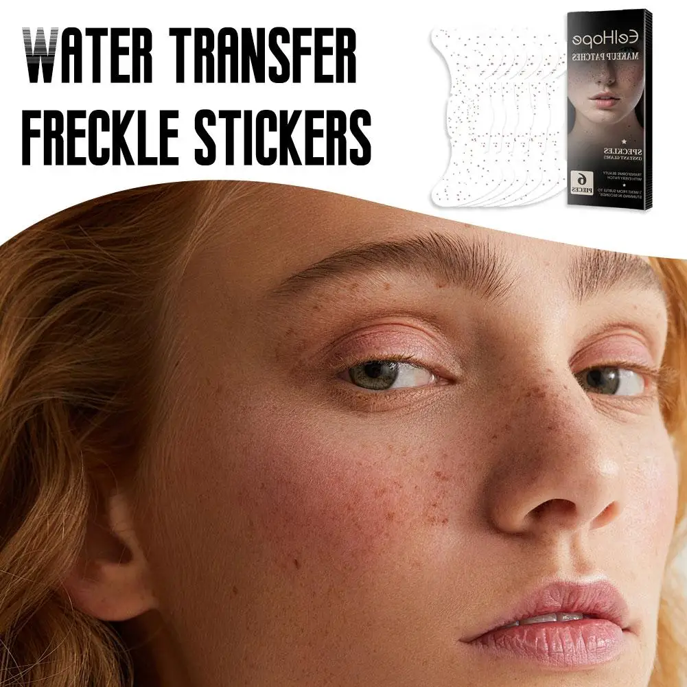 Face Temporary Tattoos Fine Freckles Face Freckle Water Transfer Tattoo Stickers For Girls Women Makeup Party A8C9