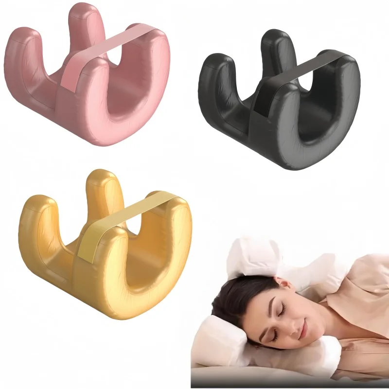 Cuscino di bellezza antirughe Memory Foam ultra morbido Supporto per il contorno del viso per il sonno laterale Copertura lavabile per alleviare il dolore al collo posteriore