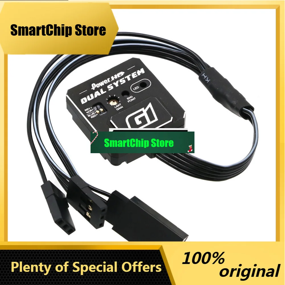 SmCpPOWER HD Gyro G1 Dual System Gyroscope 4.8-7.4v Gyro For RC RC Car Model
