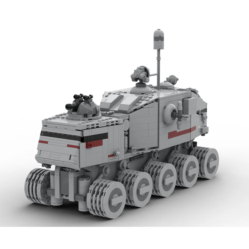 1408 Uds Star Battle MOC clon Turbo tanque bloques de construcción modulares, modo de vehículo militar DIY juguete para regalo educativo