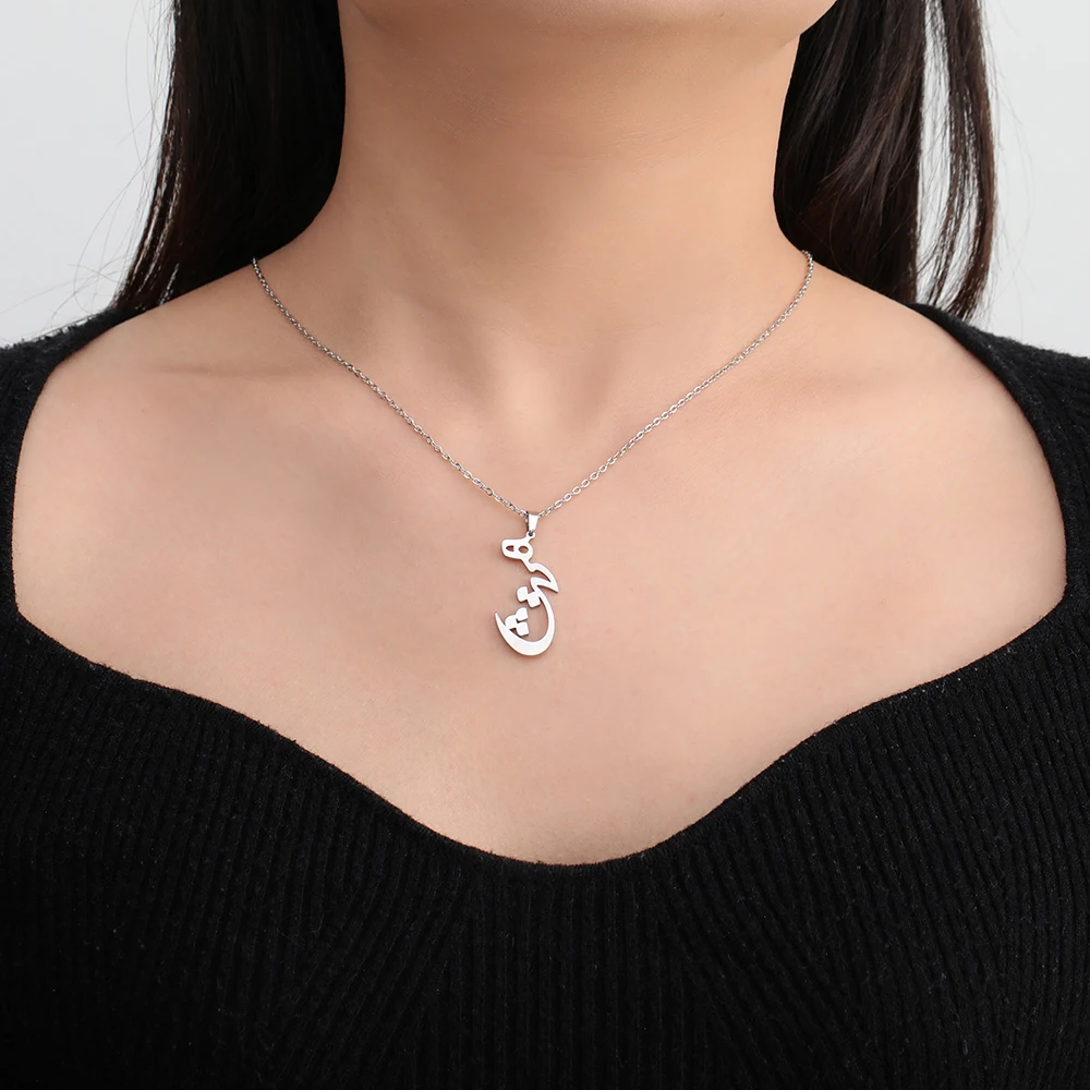 Dawapara Persische iranische Liebe Eshgh Farsi Halskette Persische Kalligraphie Halskette Edelstahl Schmuck Neujahrsgeschenk – Detail 20