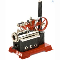 Metal Steam Engine Model D14 Steam Engine with Boiler Chimney Mini Steam Engine Physics Experiment Toy