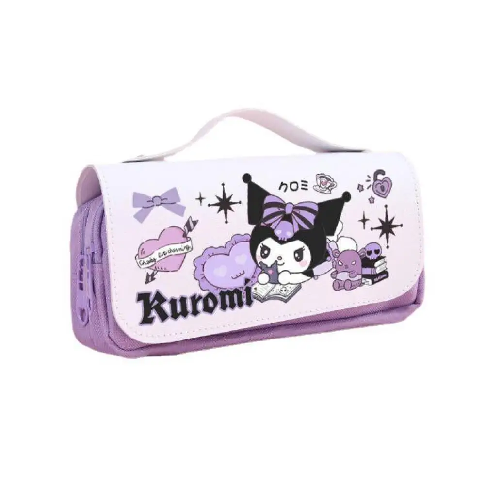 Sanrio Kuromi Melody Cinnamoroll Pencil Cases Large Capacity Pencil Bag Pouch Holder Box Gift for The Start of The School Season