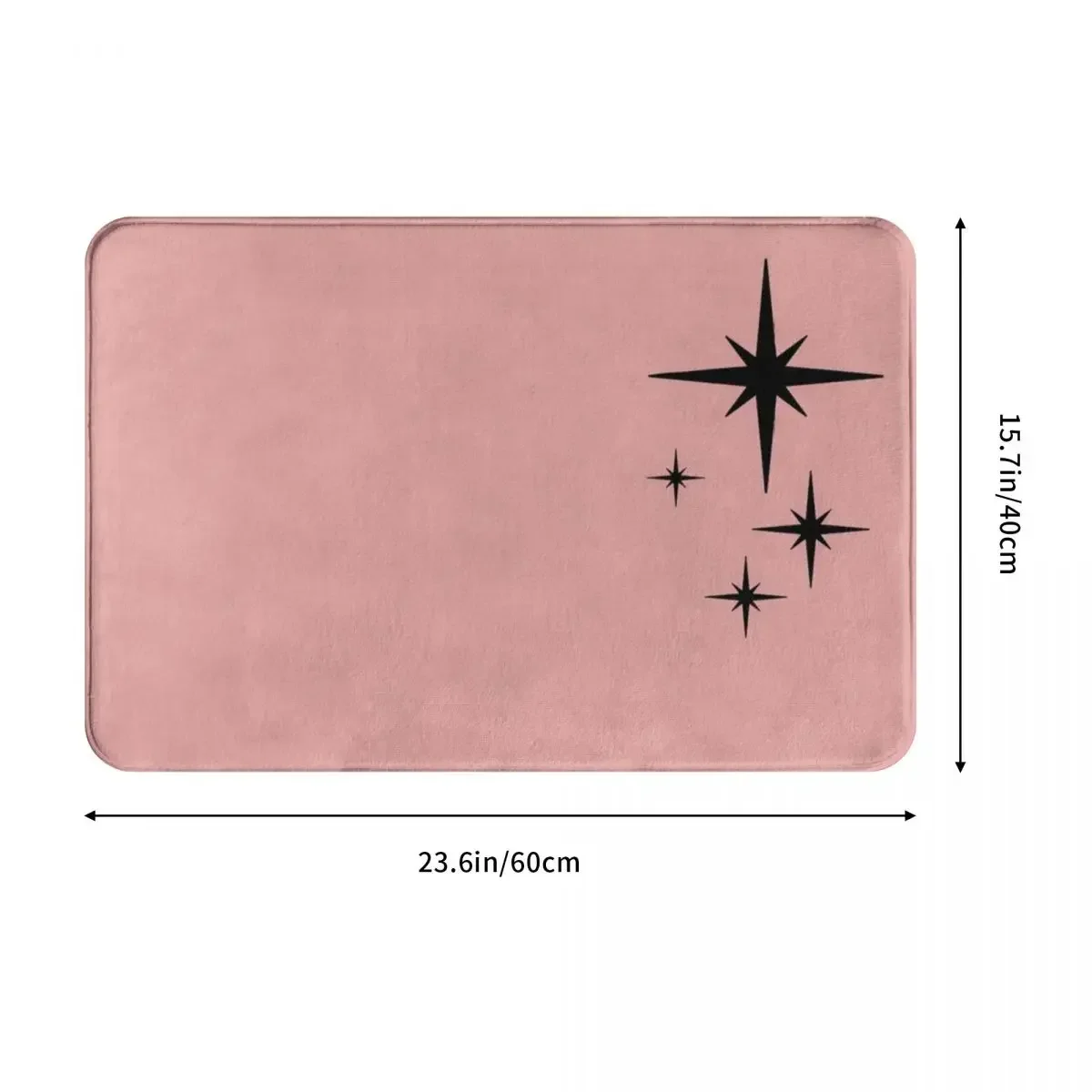 1950s Atomic Age Retro Starburst Doormat Rug carpet Mat Footpad Polyester Non-slip dust-proo Entrance Kitchen Bedroom balcony