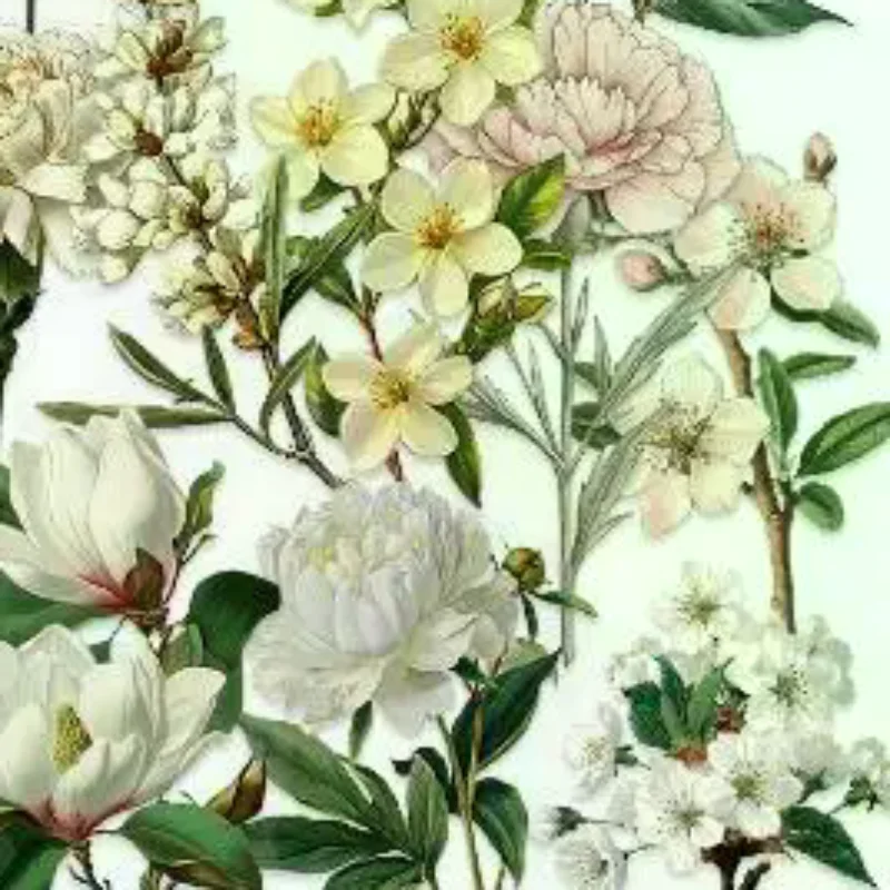 

Упаковка из 50 наклеек с длинными ветками в стиле ретро, водонепроницаемые пластиковые наклейки для рукоделия