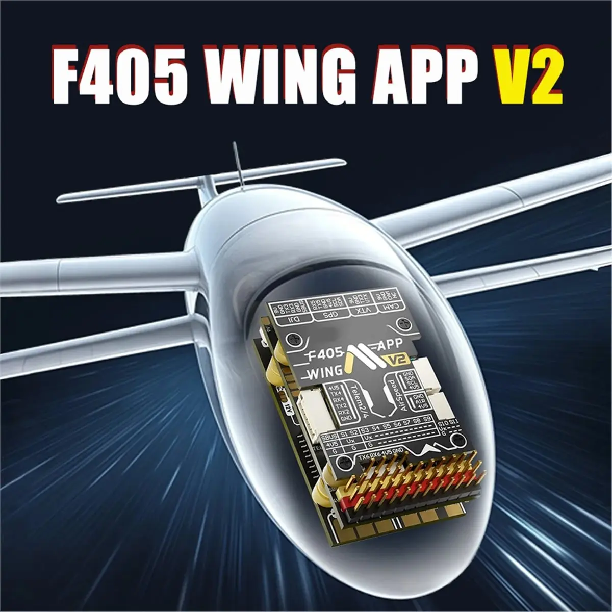 AS62 F405 WING APP V2 Flight Controller for Fixed Wing FPV for SpeedyBee APP Presetting DIY RC Airplane Parts