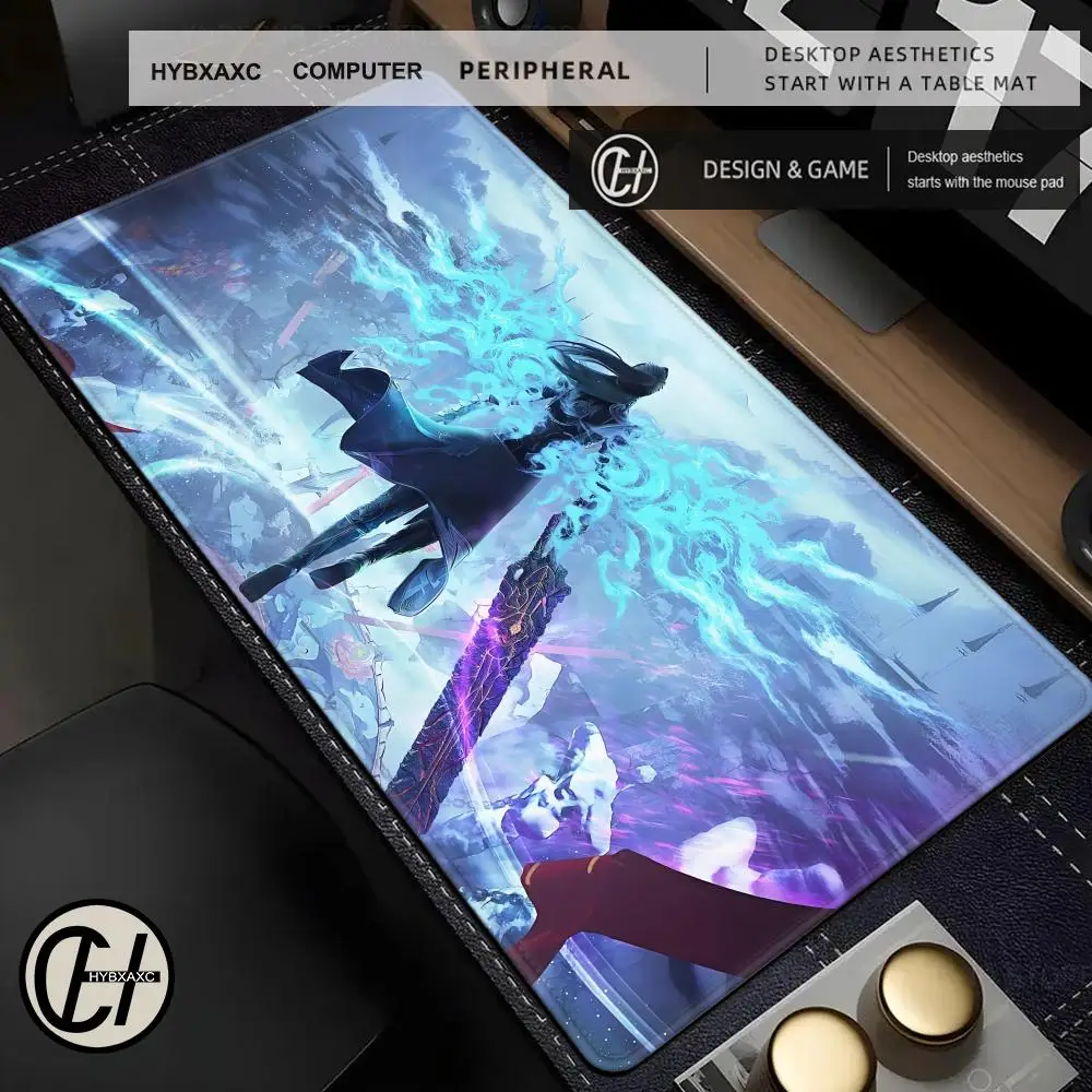 HYBXAXC Comic Fights Break Sphere Dou Po Cang Qiong Xiao Yan Medusa Mouse Pad Extra Large Anime Office Keyboard Pad Customized