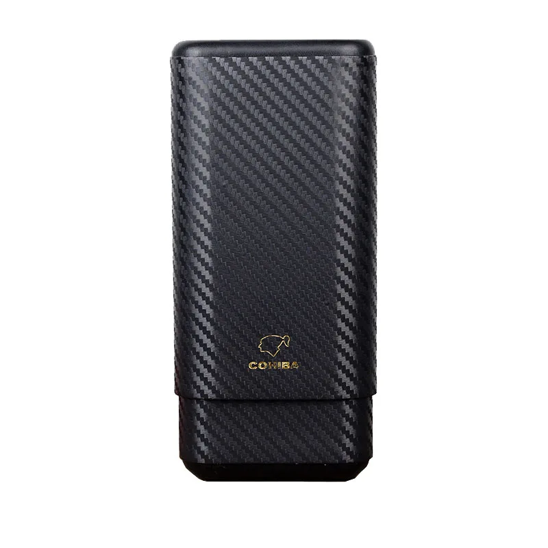 

Portable Cedar Wood Humidor Cigar Accessories with Carbon Fiber Casing