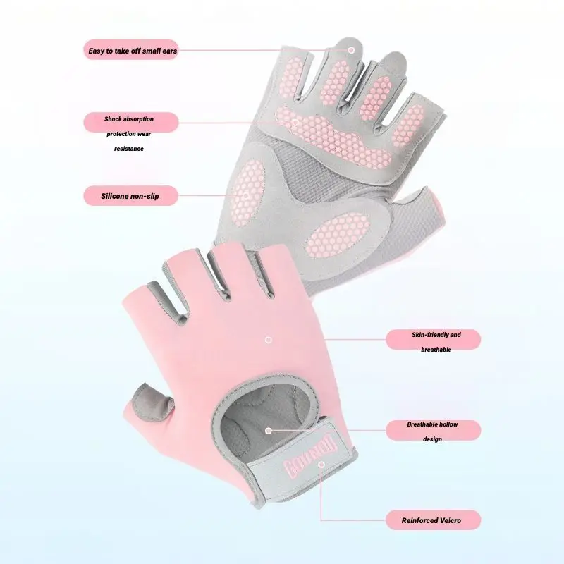 1 paar fitnesstrainingshandschoenen, siliconen antislip dikke palmpads, yoga-handschoenen voor gewichtheffen voor heren en dames