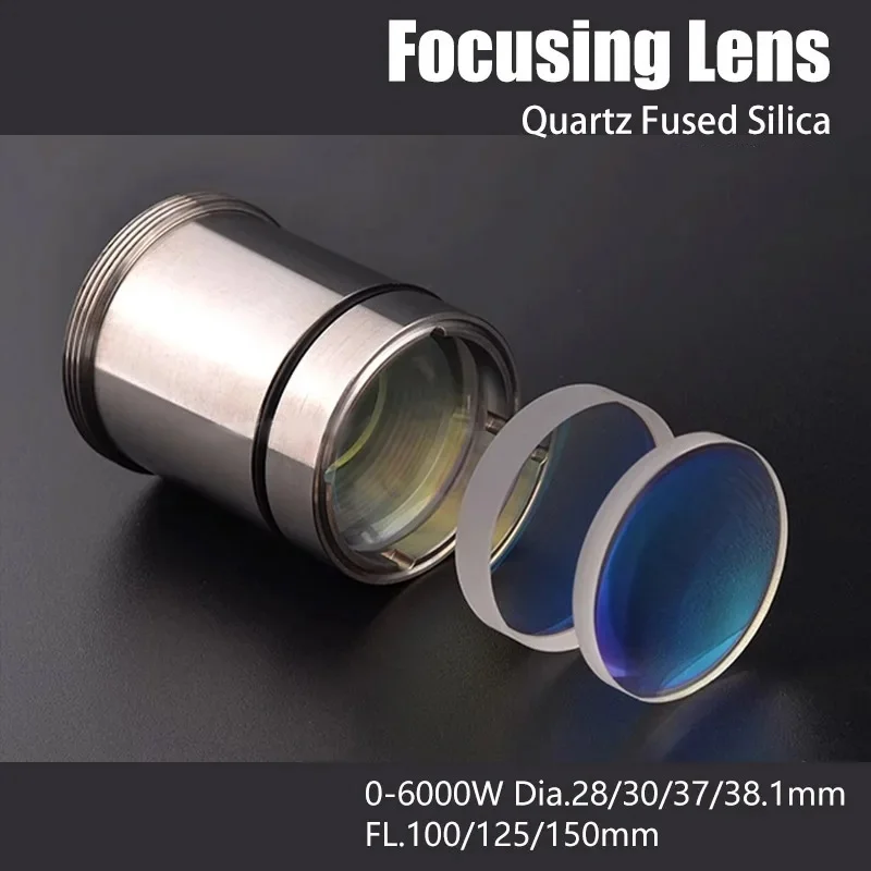 Raytools Laser Head Collimating Focus Lens with Holder D28/30/37mm F100/F125/F150/F155/F200 for BM06K BT240 BM110 BM111 BM114