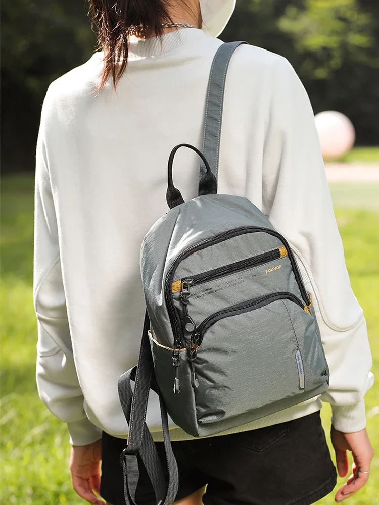 Fouvor Women\'s Backpack 2025 Trend Large Fashion Lightweight Laptop Backpack New Casual Travel Multi-Pockets School Bags 2988-06