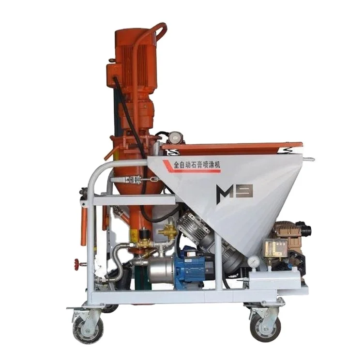 Wholesale Plaster Mortar Spraying Machine Exterior Wall Gypsum Putty Plaster Mortar Cement Spraying Machine