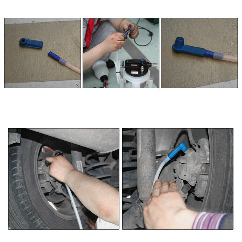 Comfortable Using Brake Oil For Cars Connector Effectively Repairing Hand Tools Oil Bleeder Change Plastic 5Pcs