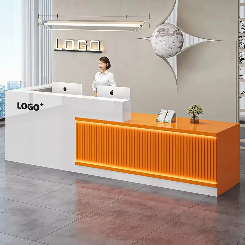 

Luxury Office Beauty Modern Reception Reception Desks Desks Cashier Design Pulpit Salon Recepción Negocio Commercial Furniture