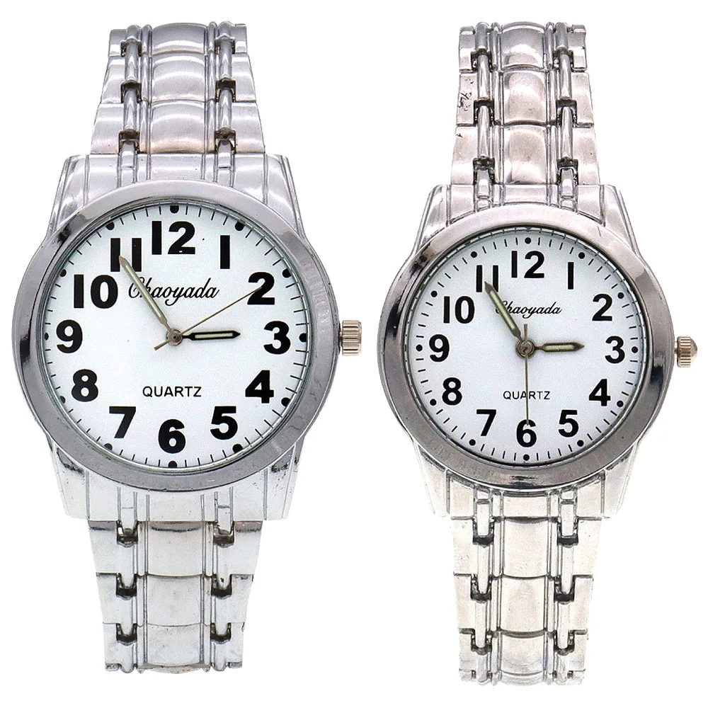 Fashion Couple Quartz Wristwatch Luxury Men Stainless Steel Quartz Wrist Watches Women Business Casual Wristwatches