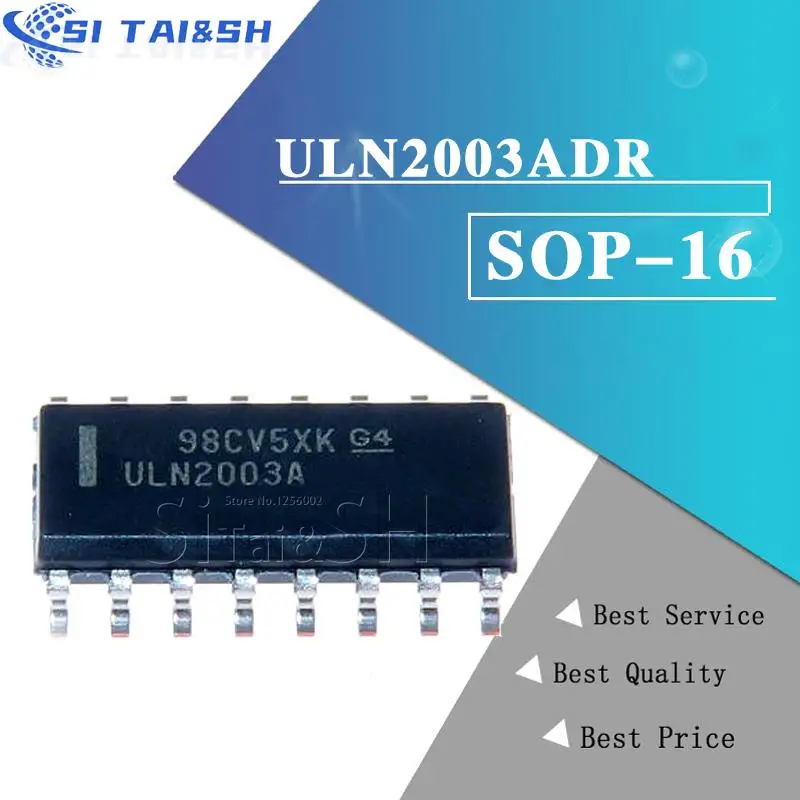 10pcs uln2003adr sop16 uln2003a sop uln2003 smd uln2004adr uln2004a uln2004 sop-16 uln2003aipwr TSSOP-16 tssop