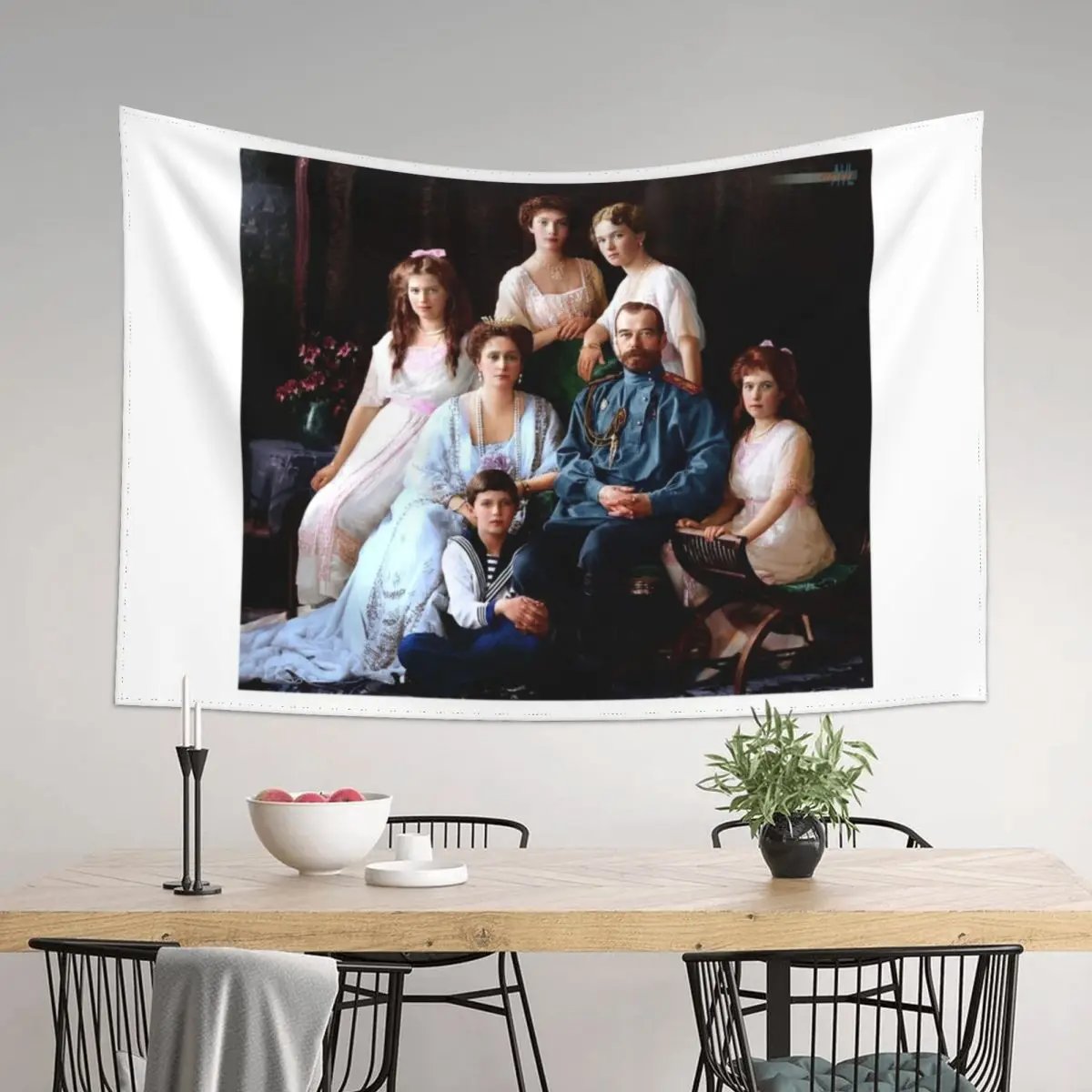 

Colorized Romanoff Family Portrait 1913-14 Tapestry Decor For Bedroom Decorative Paintings Nordic Home Decor Tapestry