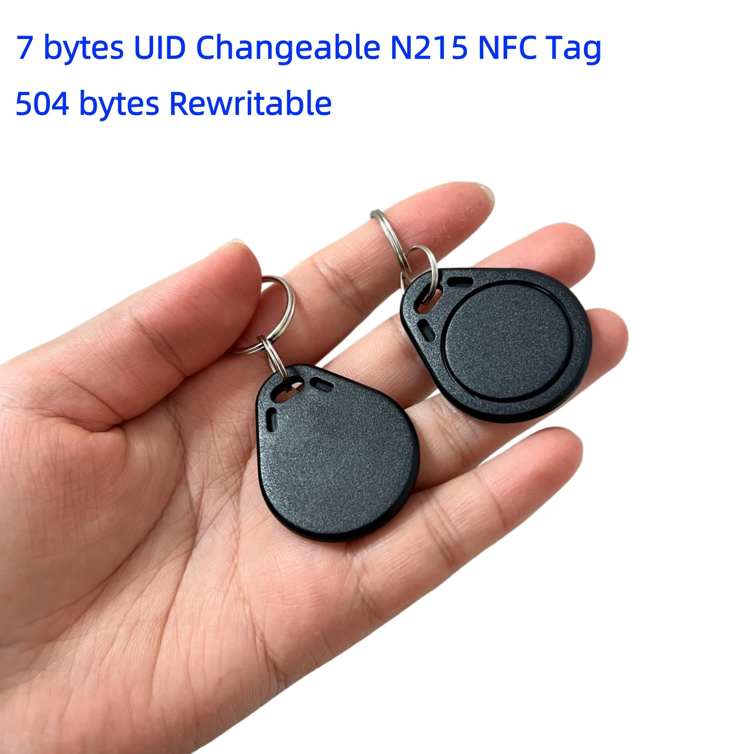 NTag215  NFC Tag with 504 bytes Rewritable UID Changeable 7 bytes NFC Black Smart NFC Tag 5pcs/pack
