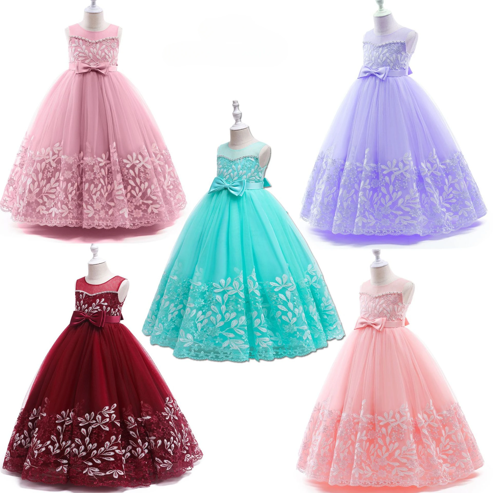 

Baby Girls Sequins Flower Party Tutu Dress Clothes Children Girls Wedding Birthday Dress Clothing Infant Kids Christmas Costume