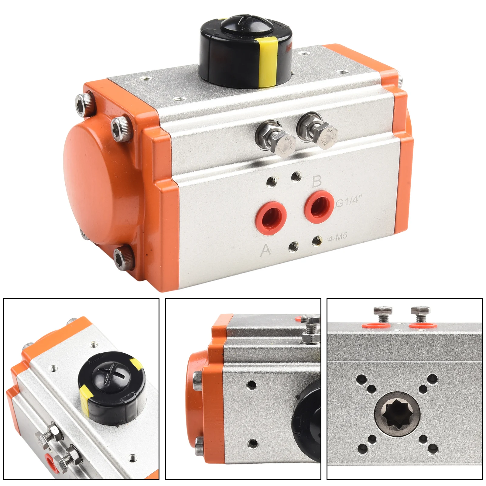 

Ball Valve Pneumatic Actuator Butterfly Valves Three-way Ball Valves Double Acting Corner For Ball Valves Rotation Angle 90°