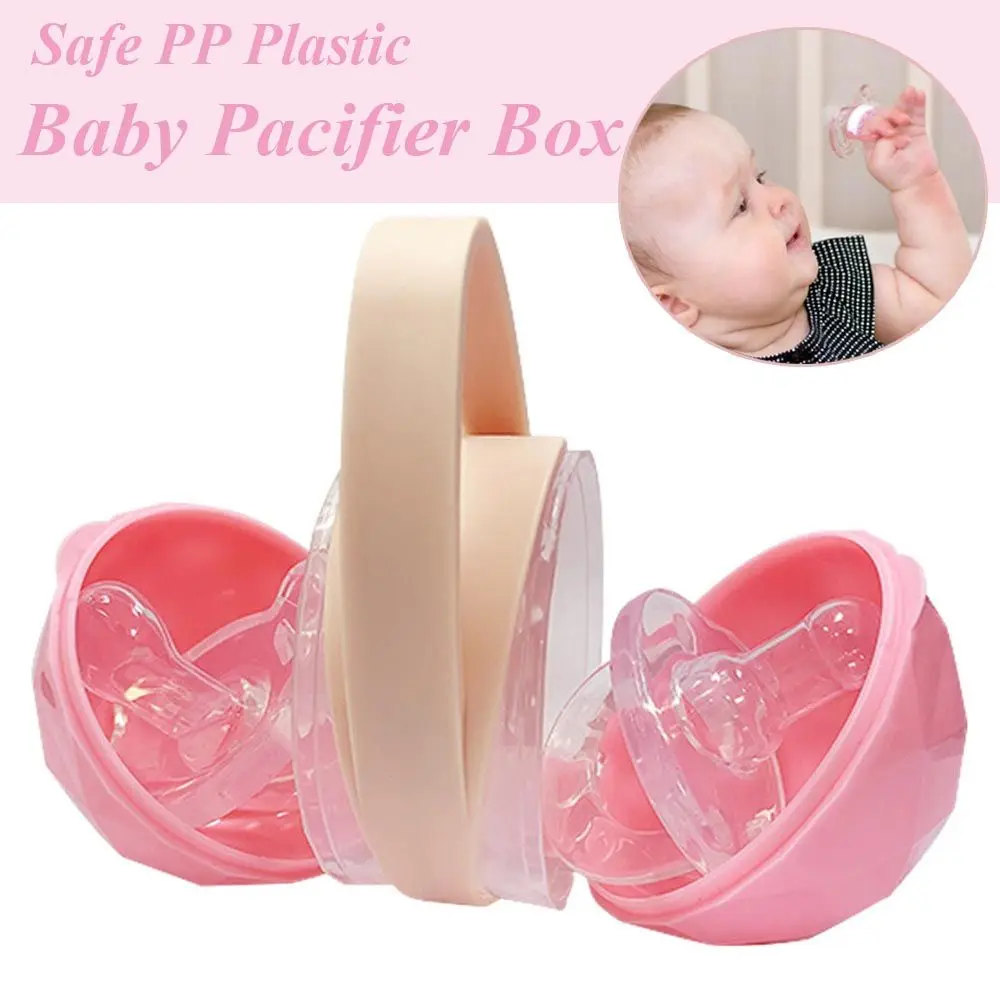 Baby Shower Gift Nipple Holder Case Soother Container Holder Baby Pacifier Box Snack Storage Case Pacifier Storage Box