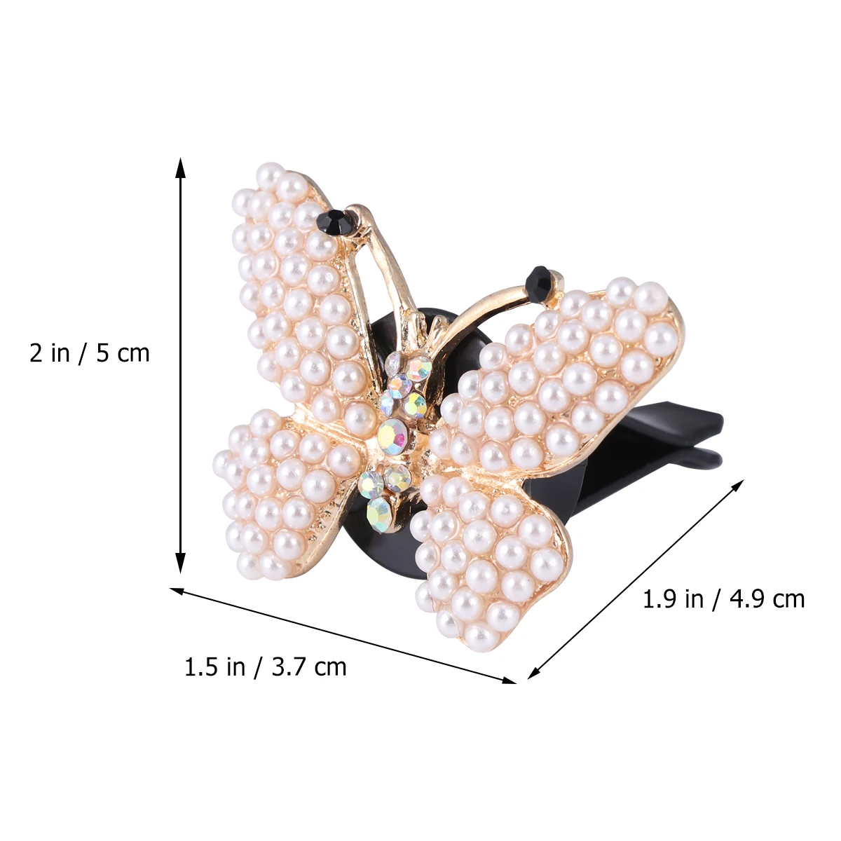 

Car Perfume Clip Aromatherapy Diffuser Vent Charms Rhinestone Decor Butterfly Shape Air Purifier Fragrance Mini Ideal Gift Girls