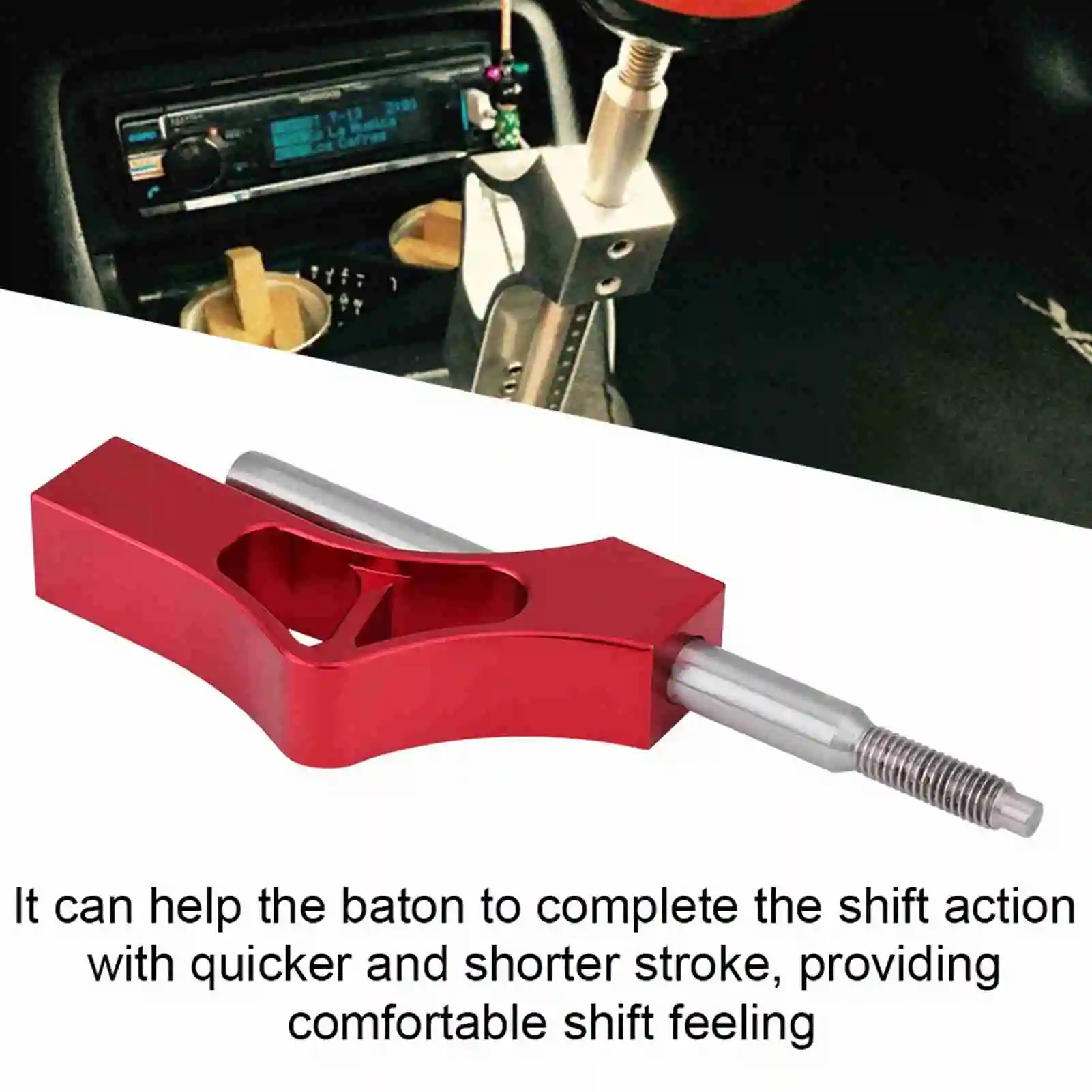 

Car Stainless Steel Adjustable Height Lever Extension for Manual Shift Knob Shift Lever Extension Adjustable Shift Lever