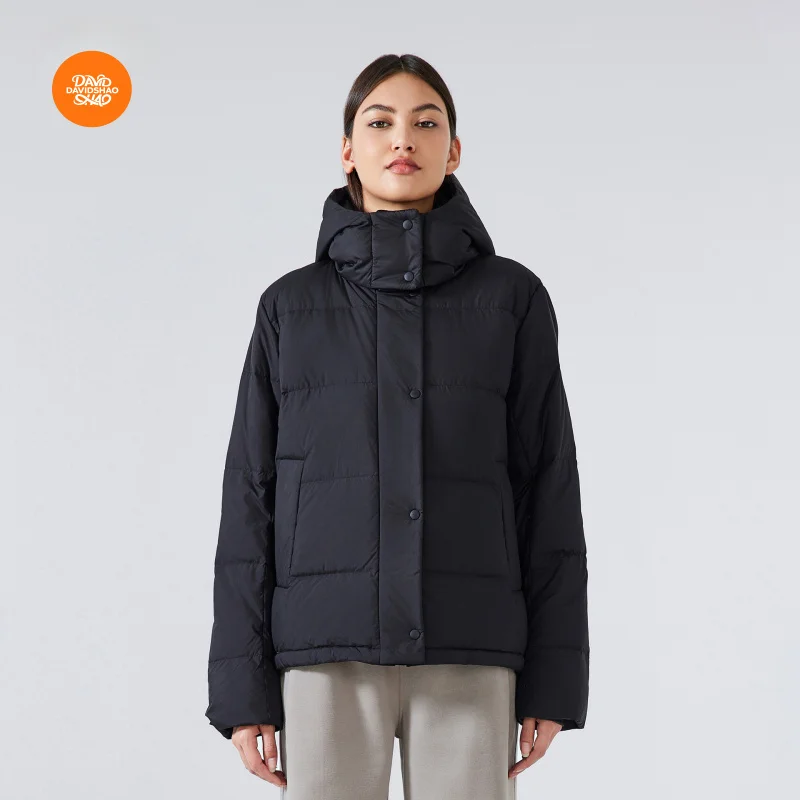 DAVIDSHAO Top qualité EU US taille luxe tenue décontracté automne hiver femmes doudoune en plein air entraînement à capuche veste manteau