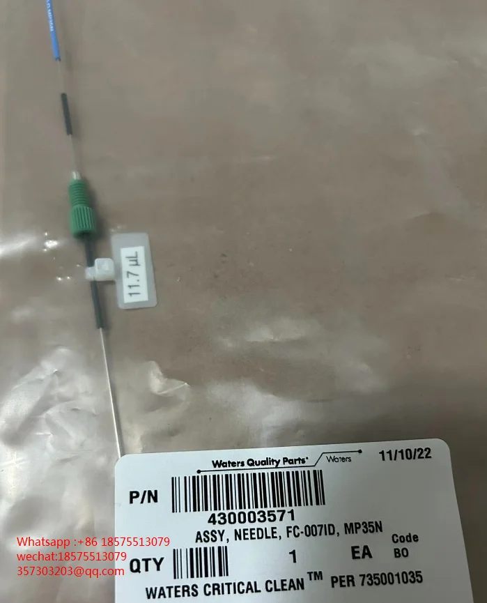 

For Waters 430003571 ASSY Needle FC-007ID MP35N Fraction Collector WFMA Injection Needle 11.7ul New And Unopened 1 Piece