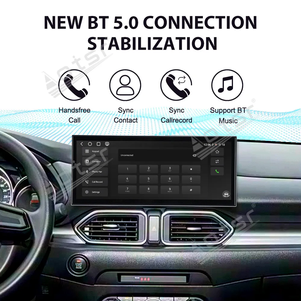 CarPlay 15.8'' Android 15 para Mazda 5 2022-2024 Acessórios para Carro Gadgets Automotivos GPS Automotivo Navegação Tela HD Multimídia Player Head Uni