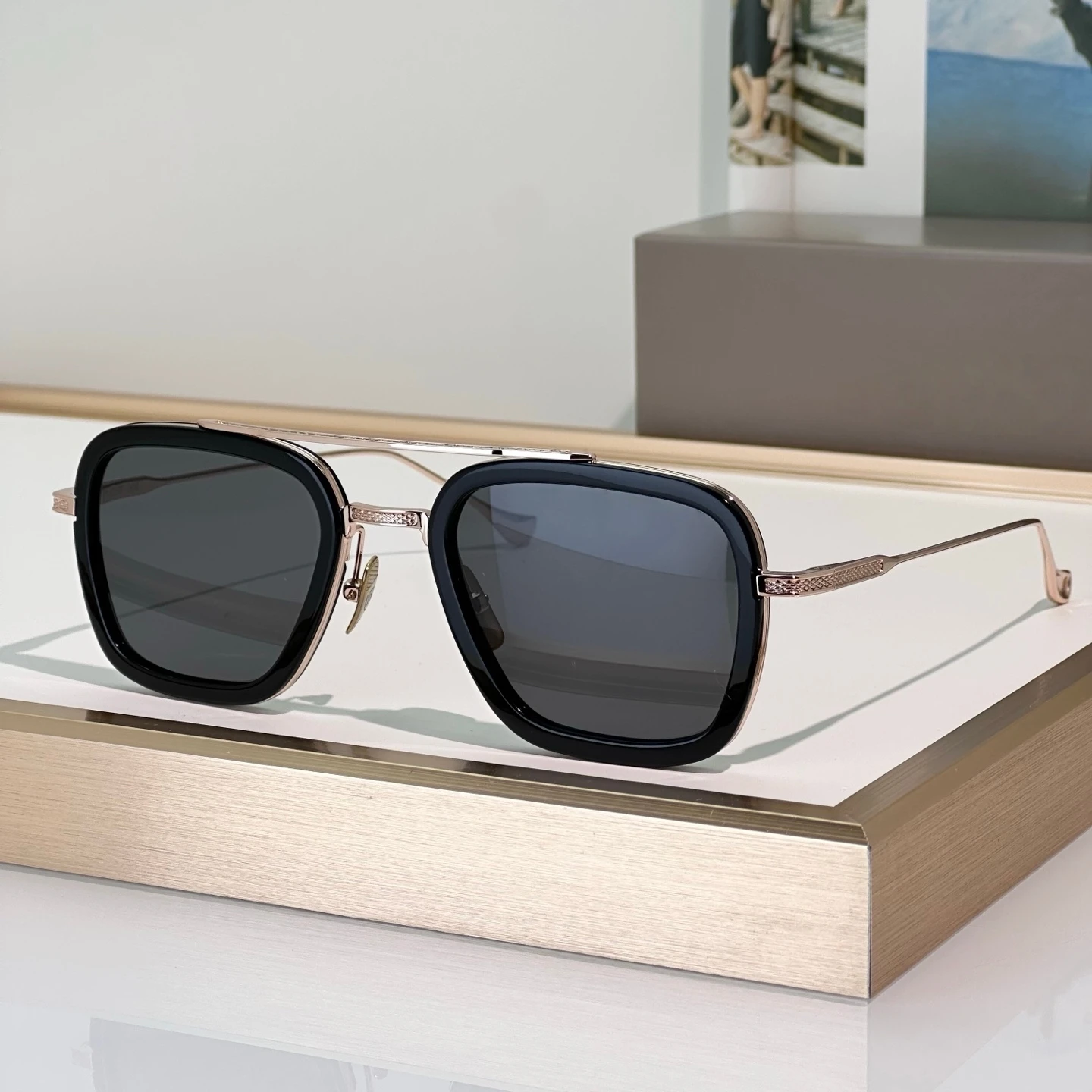 Dilta Flight.006 Robert Men sunglasses Metal Alloy Pilot Classic Male Female Business Sunglasses Outdoor Sun Glasses woman image 3