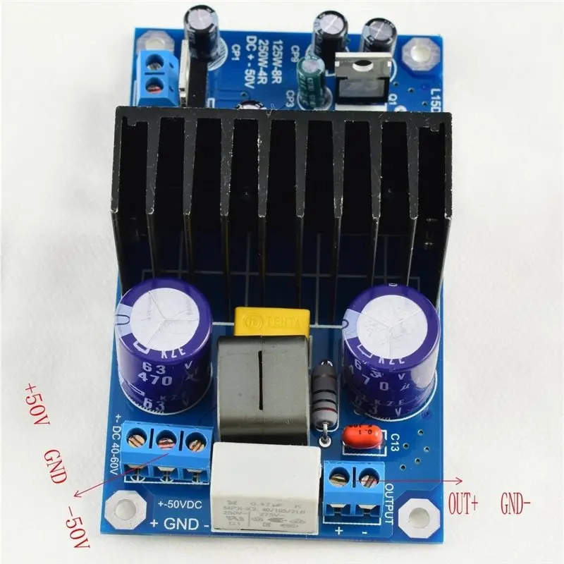T24C L15DSMD IRS2092S High-Power 250W Class D Digital Power Amplifier Board Mono Channel Amplifier Board Module
