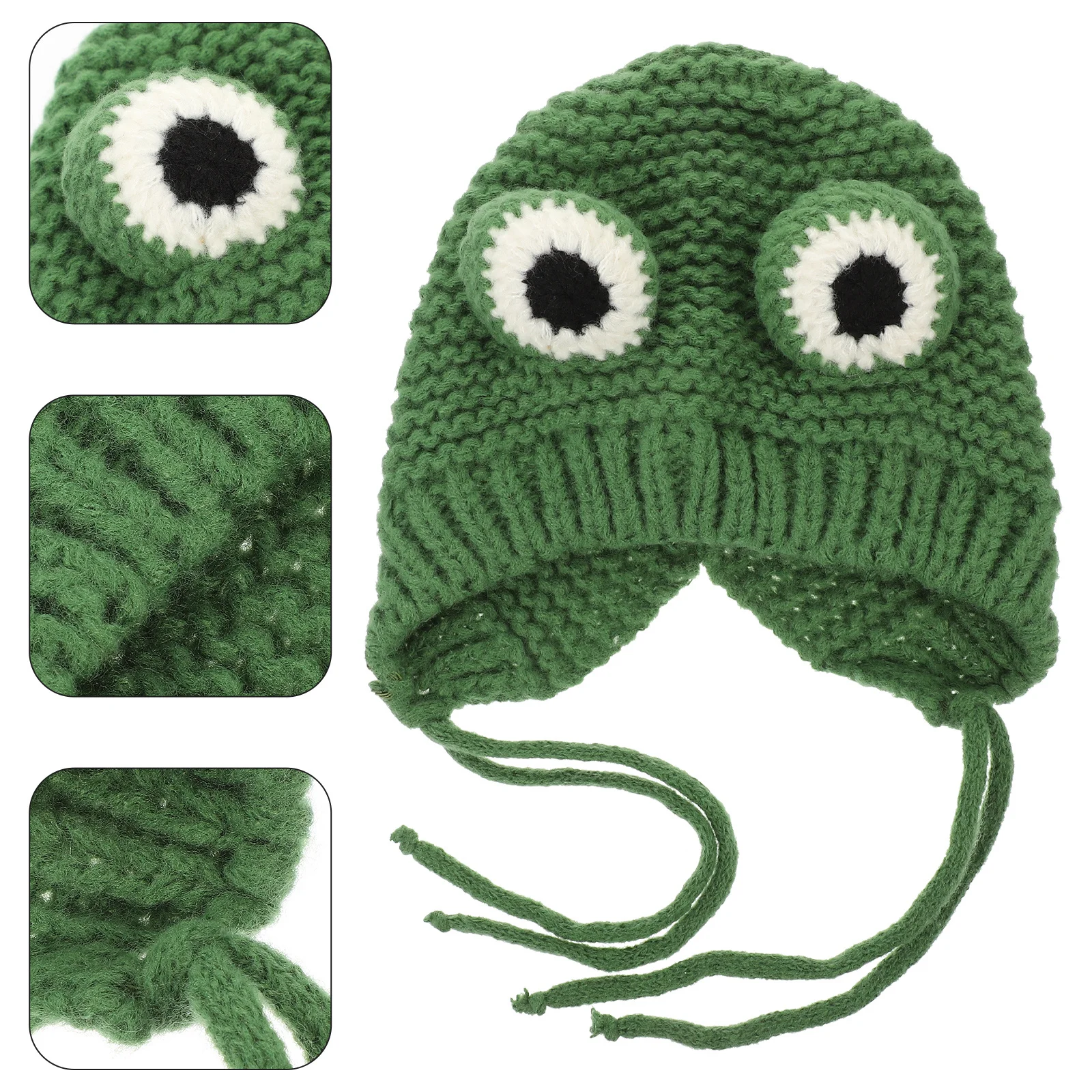 

1pc Thickened Knitted Warm Cap For Size Lovely Hats Fits Most Stretchable Kids Hat Cute Knit Hat For Autumn