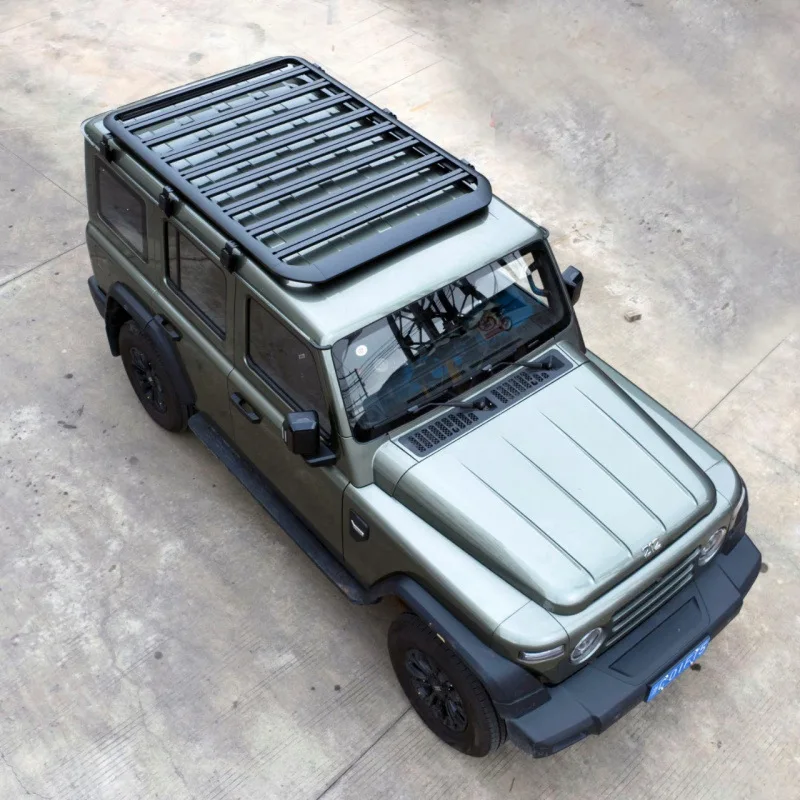 Universal Aluminum Roof Rack Platform Heavy Duty Low Profile Cargo Carrier for SUV 4x4 Off Road Vehicles