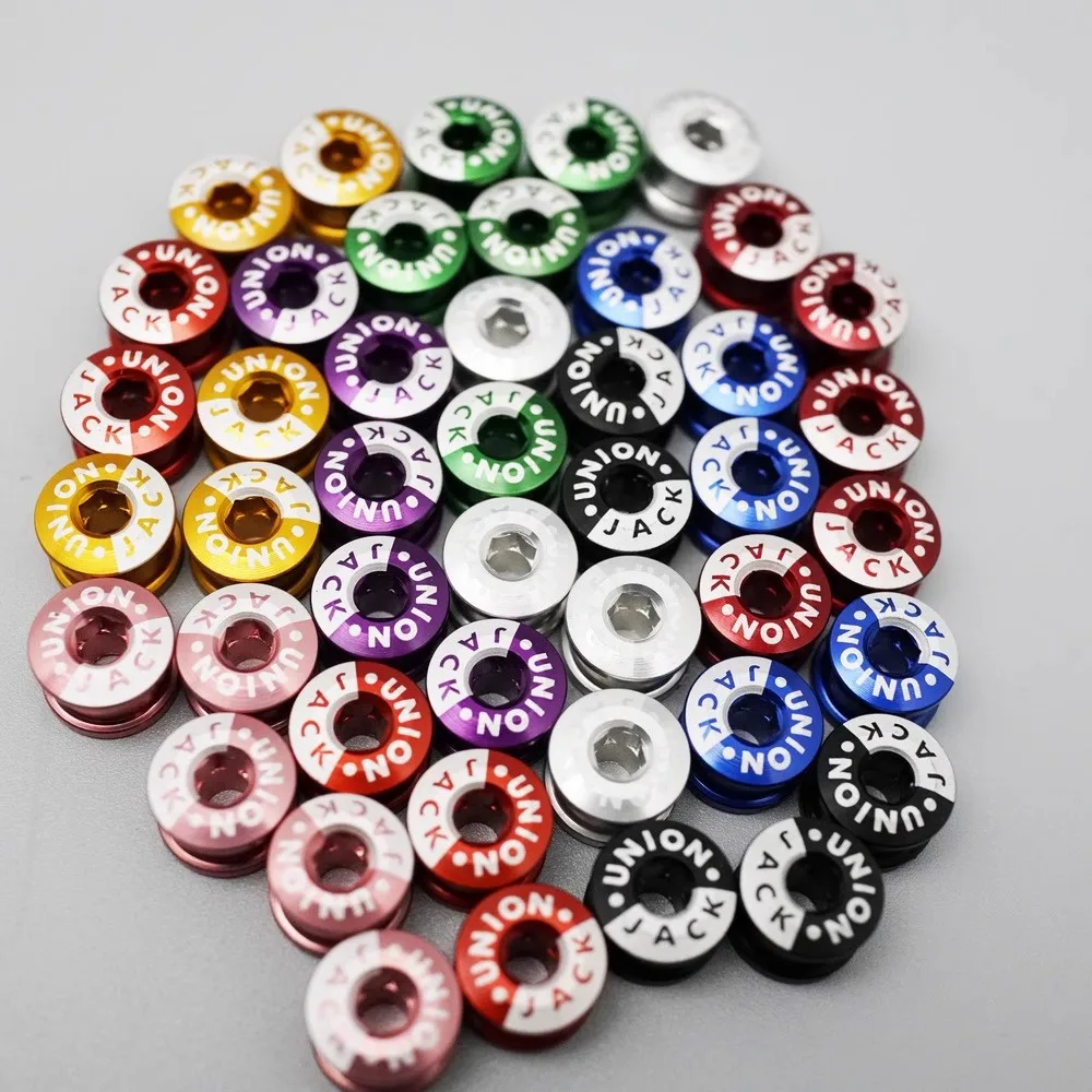 Unionjack chainring nut 7075 aluminum alloy chainwheel nail road bike BMX