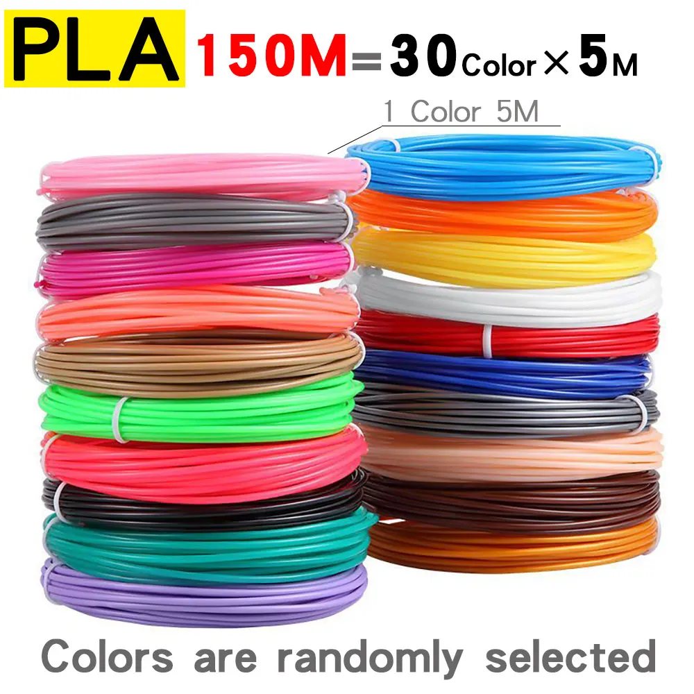 PLA Filament For 3D Pen Printing Material 10/20 Rolls 10M Diameter 1.75mm 200M No Smell Safety Plastic Refill for 3D Printer Pen