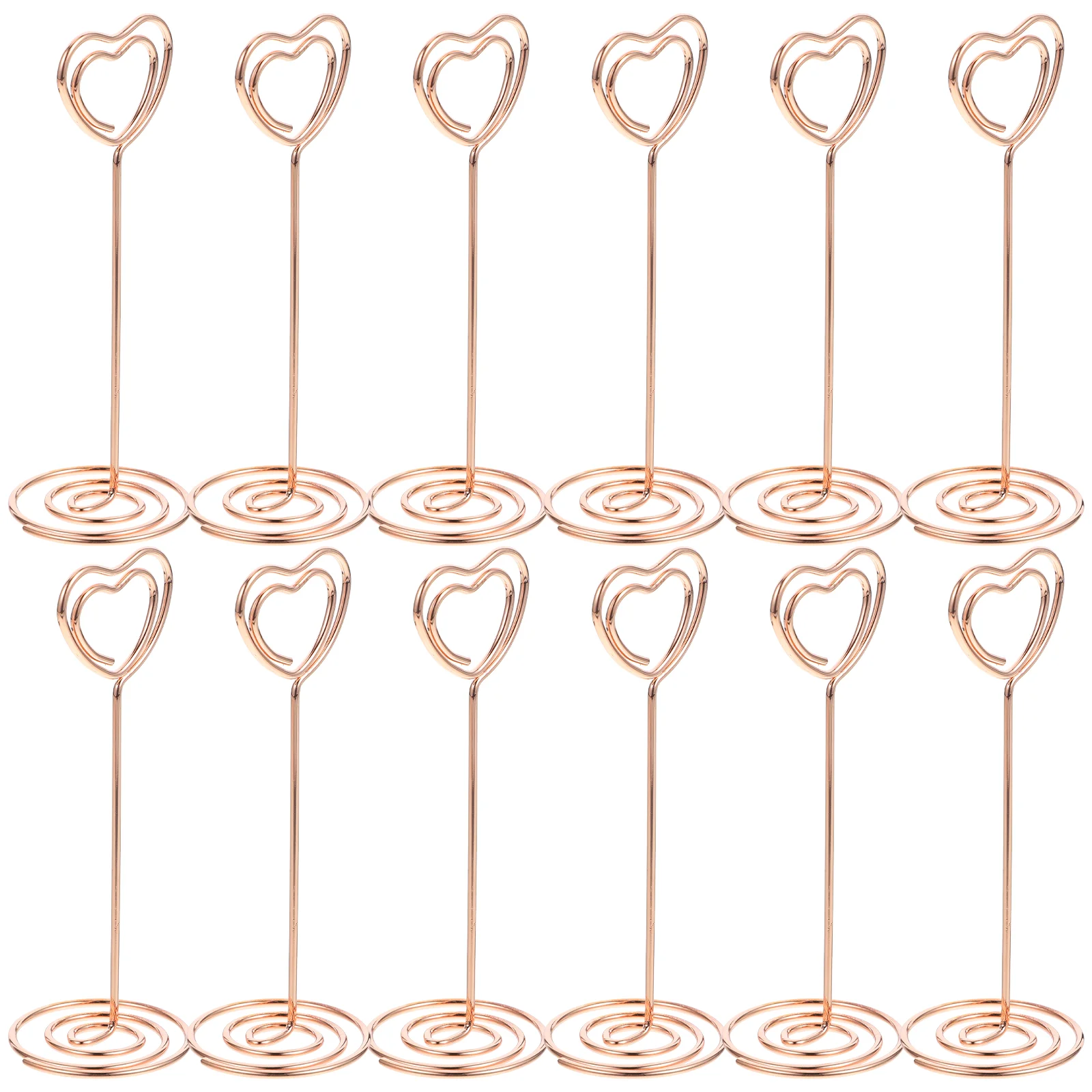 24 PCS Table Name Holder Mini Place Holders Heart Shape Clips Table?place? ?holder?