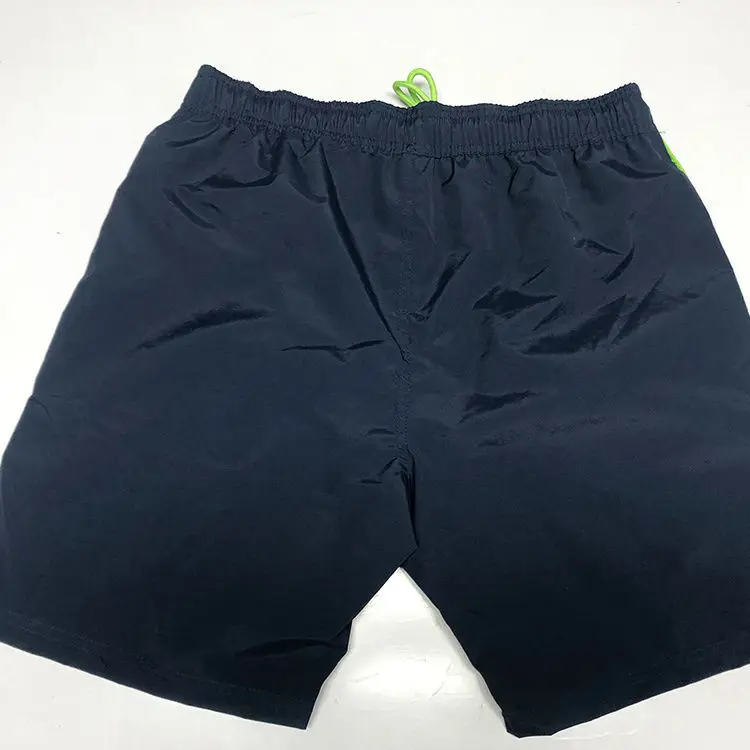 Shorts de corrida preto masculino para natação de verão, fitness ao ar livre, calças esportivas plus size