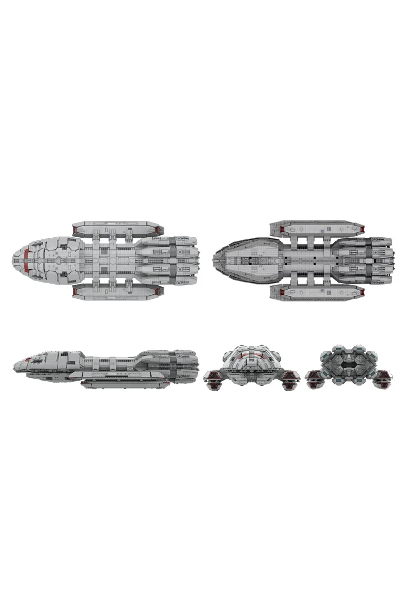 MOC Battlestar Pegasus - UCS مقياس الطوب نموذج حرب الفضاء فيلم UCS مقياس Battlestar Galactica سفينة الفضاء ألعاب مكعبات البناء