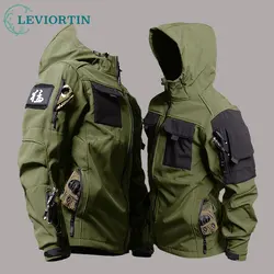 Giacca a vento tattica da uomo Beetle Invader Tactics Soft Shell Charge Tactics Jacket impermeabile Outdoor Shark Skin Coat