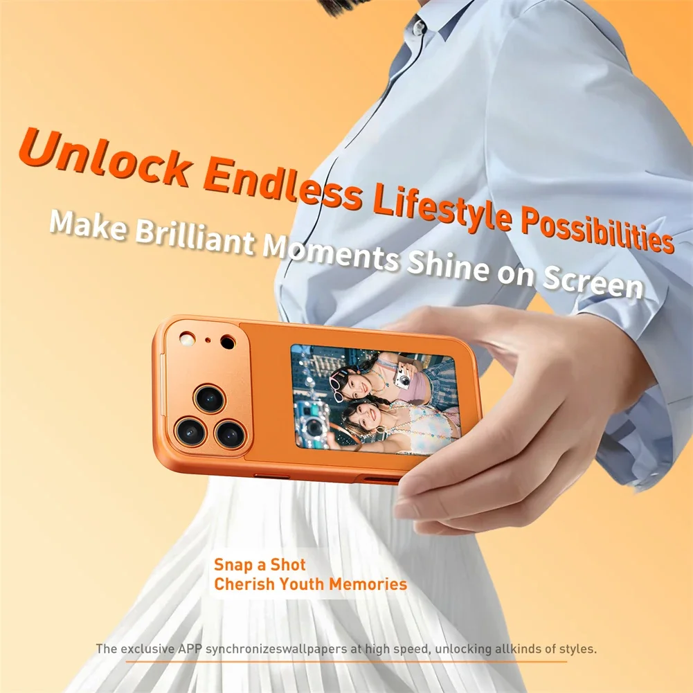 NFC Function AI Phone Cases For iPhone 17 Pro Max ink Screen DIY Luxury E ink Screen Display Customized Phone Case