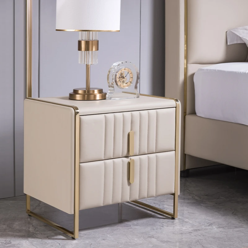 Nightstand Design Bedside Table Side Bed Room Bedroom Aesthetic Closets White Dresser Designer Mueble Comfortable And Drawers