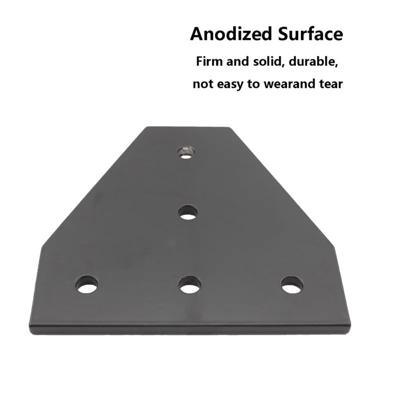 4ชิ้น/ล็อตมุมแผ่น T/L Shape 5หลุม90องศาภายนอกการเชื่อมต่อแผ่นอลูมิเนียม4040 Extrusion โปรไฟล์4040