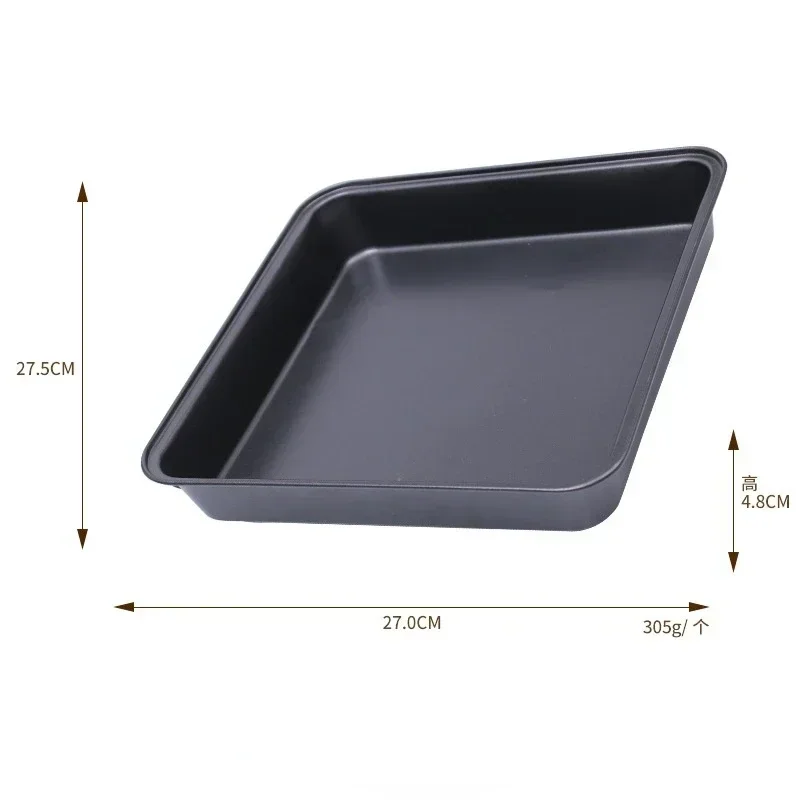 Black Carbon Steel Rectangular Baking Tray Loaf Toast Bread Cake Bakeware DIY Pastry Nonstick Mold Pan Dish Kitchen Tools