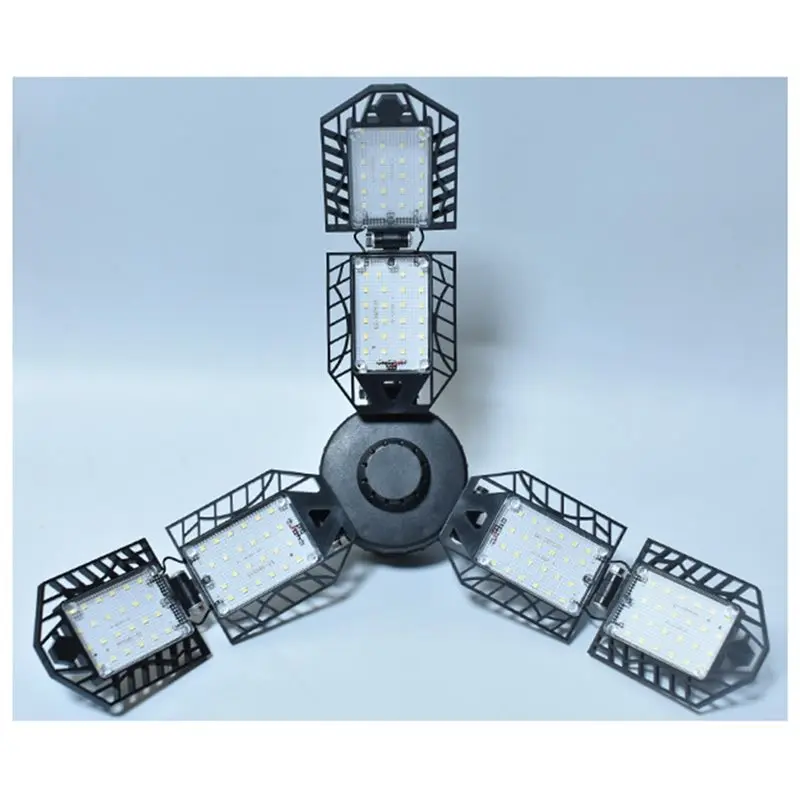 ABKJ-LED Garage Lamp 100W Work Light Foldable 10000 Lumen Powerful For Home Room Warehouse Ceiling Industrial Use