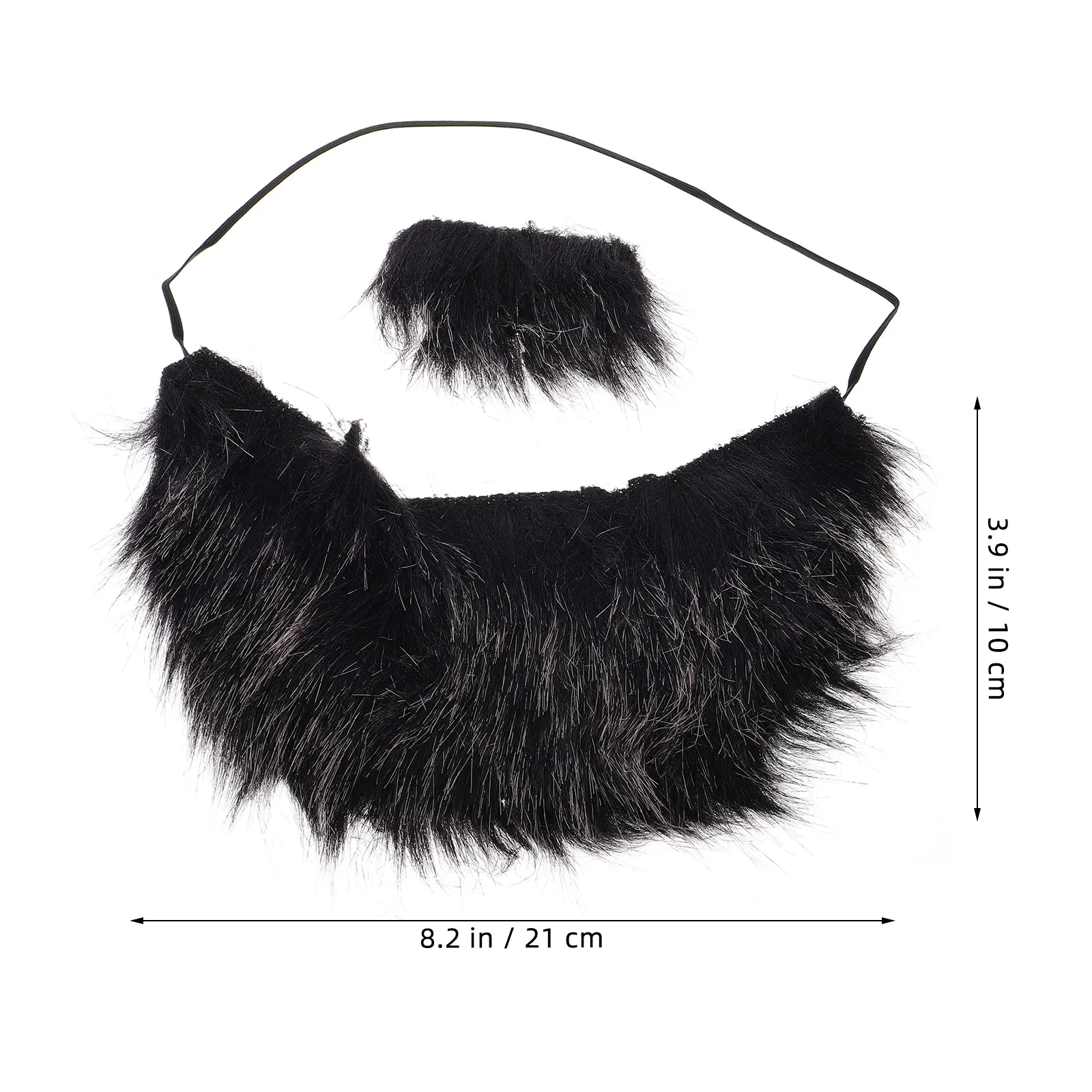 1Set Realistic Fake Beard Halloween Costume Facial Hair Pirate Mustache Cosplay Party Supplies Decorative Prop