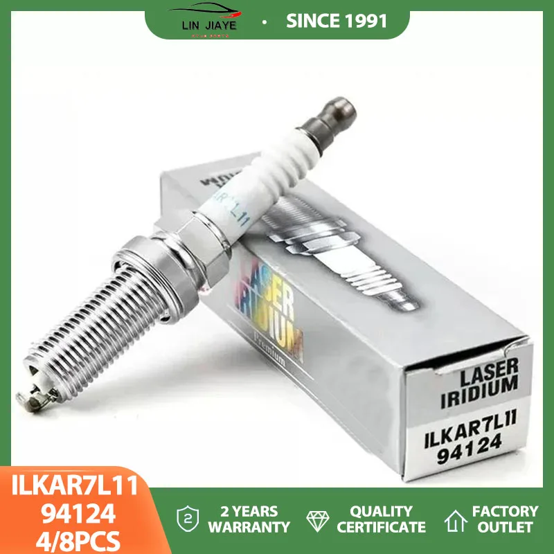 ILKAR7L11 94124 Iridium Spark Plug for Mazda Axela Demio CX3 CX5 2 3 6 Atenza CX30 MX5 2011-2023 Miata 1.5 2.0 2.5 PE P5