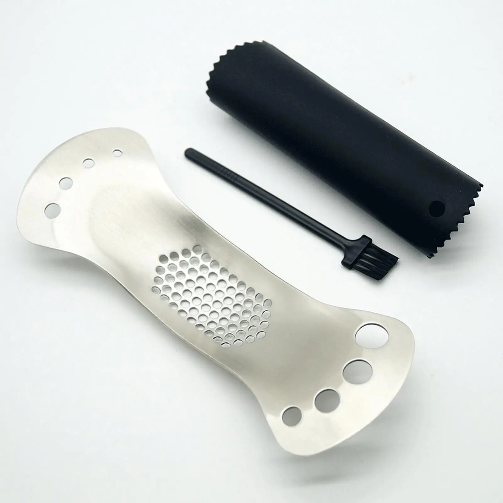 Garlic Mincer 8 Holes Ergonomic Dishwasher Safe Mincer Garlic Press Rocker Stainless Steel For Home Kitchen Apartment Picnic