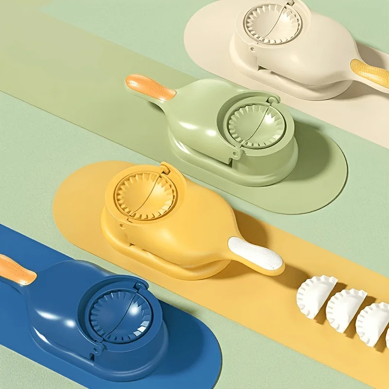 1PC Dumpling making tool, kitchen and household multifunctional 2-in-1, rolling dough, bun and dumpling pressing tool