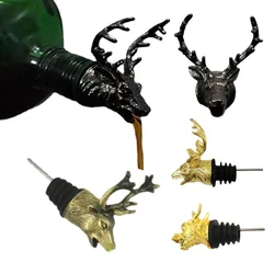 Multiple Styles Deer Dragon Head Wine Mouth Universal Bottle Pours Zinc Alloy Home Bar Tools Semi Handmade Decorative Gift